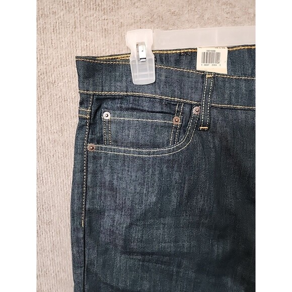 Levis 511 Jeans Mens 38x32 Blue Dark Wash Slim Fit Stretch NEW - Picture 2 of 9
